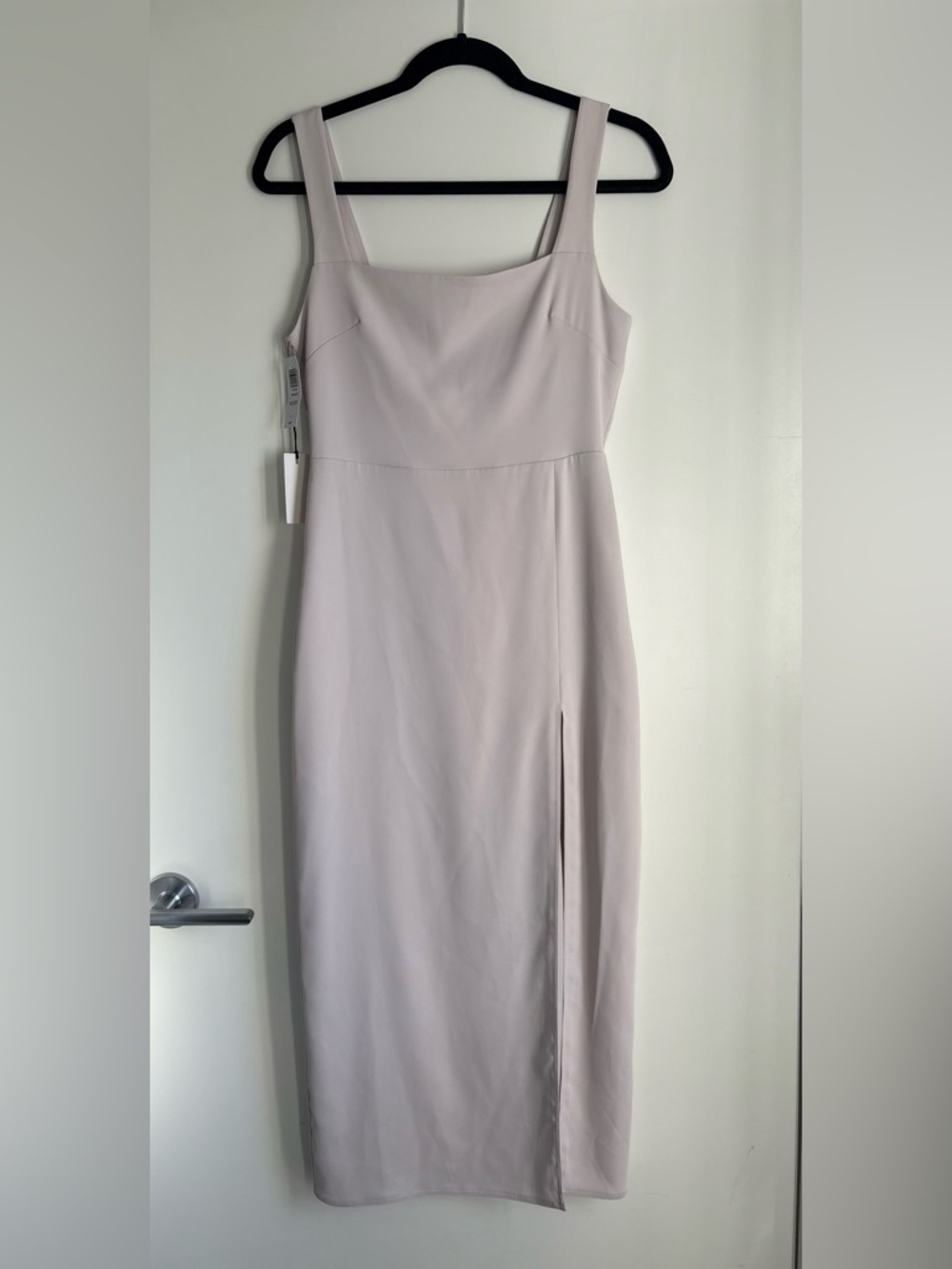 NWT Babaton Square-Neck Midi Dress